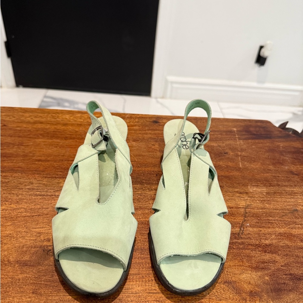 Arche Mint‎ Green Women's Sandals made in France